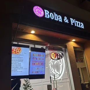 Outside the store front