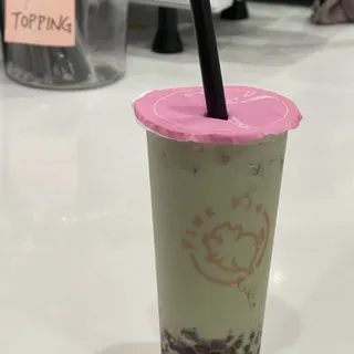 Matcha Red Bean Milk Tea