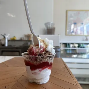 Homemade strawberry sauce yummy