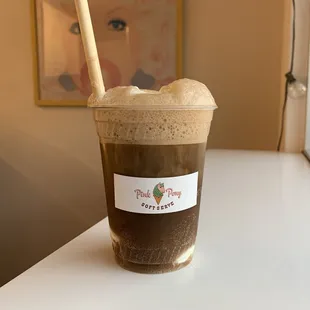 a cup of iced coffee