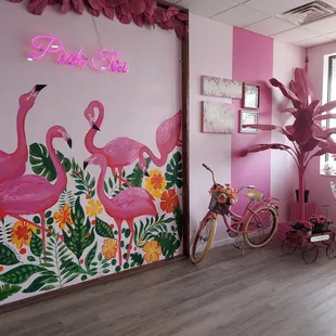 Pink everywhere, even the plants!