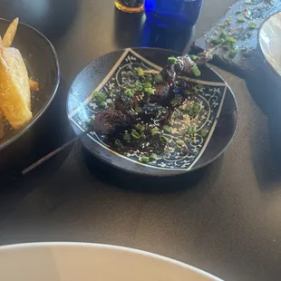 Steak skewer.