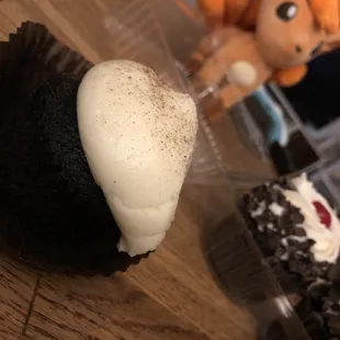 Guinness Cupcake (Black Forest in background)