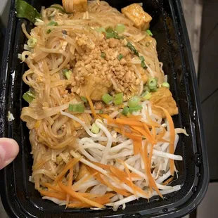 Phad Thai with tofu.