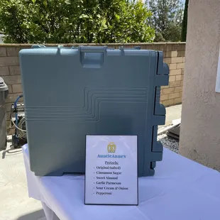 Pretzels came in this container to keep it fresh and warm.