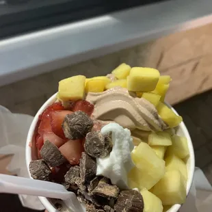 Medium with four toppings