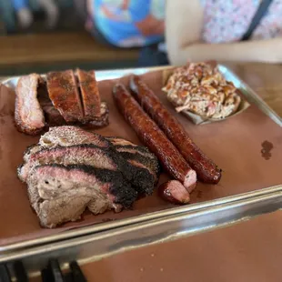 Prime Brisket, Smoked Sausage, Pork Ribs, Pulled Pork