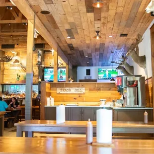 Seating inside Pinkerton. Very clean and very friendly staff.