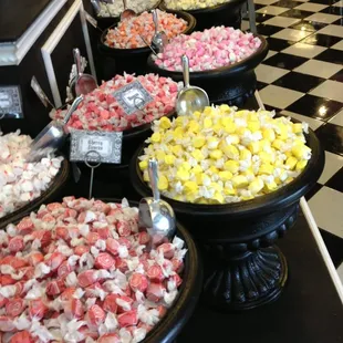 a variety of candy in a store
