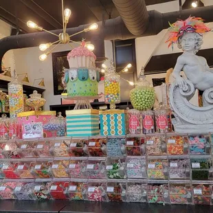 a display of candy in a store