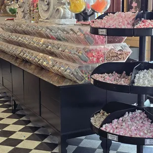 Bulk current and old-fashioned candies.