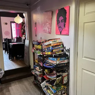 Variety of games for customers to play