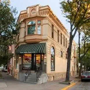 the corner of the street