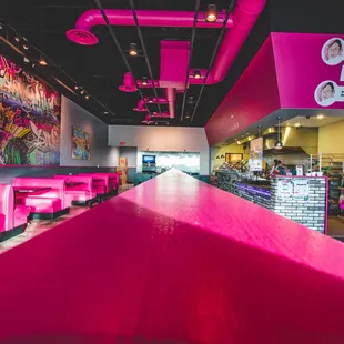 the interior of the restaurant