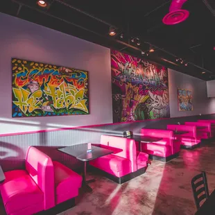 the interior of the restaurant