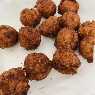 Crab hush puppies is a must awesome