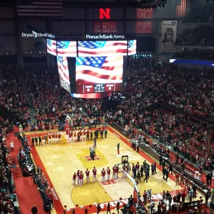 Nebraska vs Illinois.  12-31-2014. Just after national anthem.