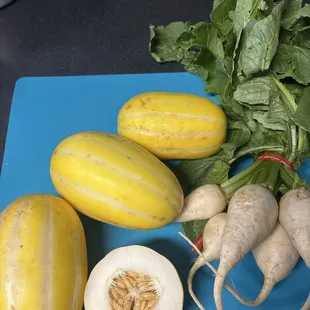 Italian melon and turnips