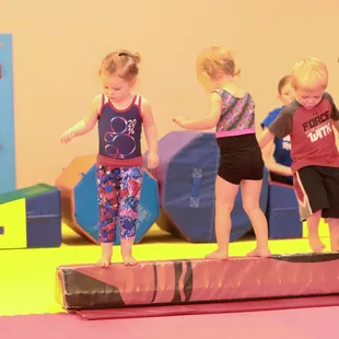 Pinnacle has specialized equipment for each age group: pre-school, school age, and competitive gymnastics.