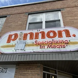 the front of the building