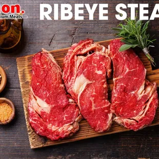Pinnon Premium Meats, Beloit, WI fresh cut Ribeye Steaks