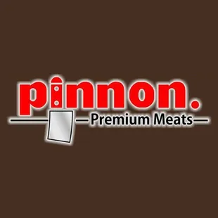 the logo for pinnon's meats