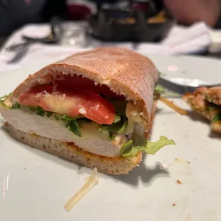 Hand crafted bread, chicken cooked to perfection.  And the pasta!! OMG, I can not believe we found this place Delish!!