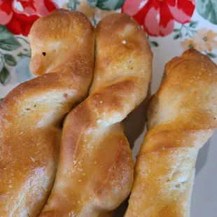 Beautiful, yeasty bread sticks