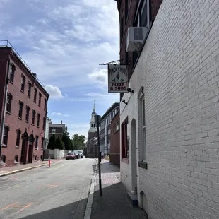 outside