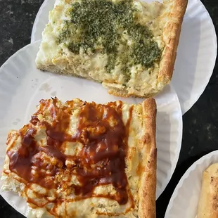 Chicken pesto and BBQ