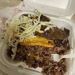 Carne asada with queso frito (fried cheese)