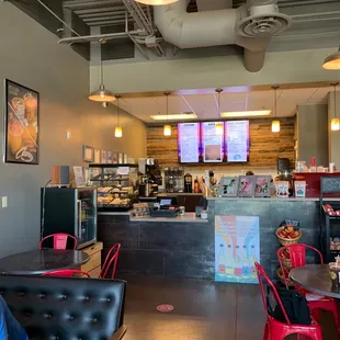 the interior of the restaurant