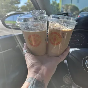 The 2 small cups I was handed