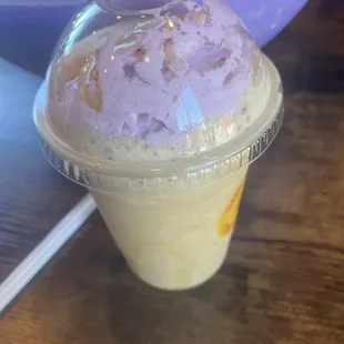 Honey Lavender Latte Freeze w/ extra pump of lavender