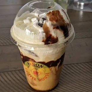 Iced S'mores Coffee. So delicious