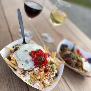 Pinorrito food and South Slope Wine at the Wine and Dine Event