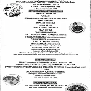 Pino&apos;s Lunch Specials