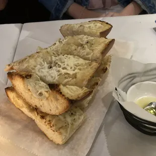 Asiago garlic bread