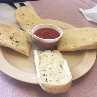 Order of Garlic bread w/o the cheese