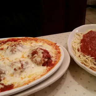 8 meatballs in the Meatball Parmigiana!