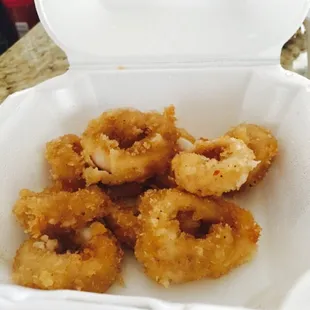 This cost $8.   We got 8 small pieces of calamari.  DO NOT ORDER THE CALAMARI