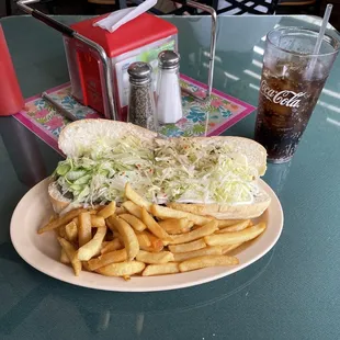 Roast Beef sub, fries and a Coke - $11!