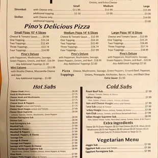 Back of Menu, June 4, 2020