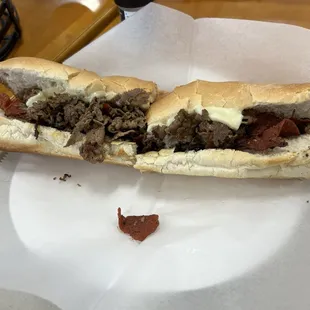 Philly steak with pepperoni