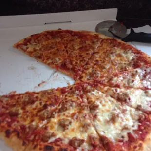 Sausage and cheese.. Great flavor