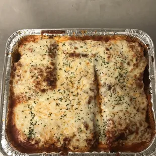Catering pan lasagna