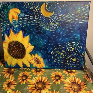 Starry Night Sunflowers