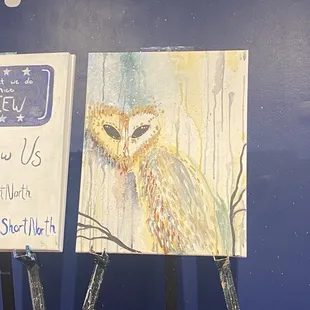 The "golden gaze" painting