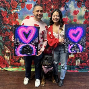 We had so much fun painting on Valentine&apos;s Day! We will definitely come back for another class!