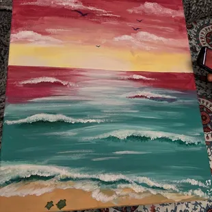 The painting we learned that night.